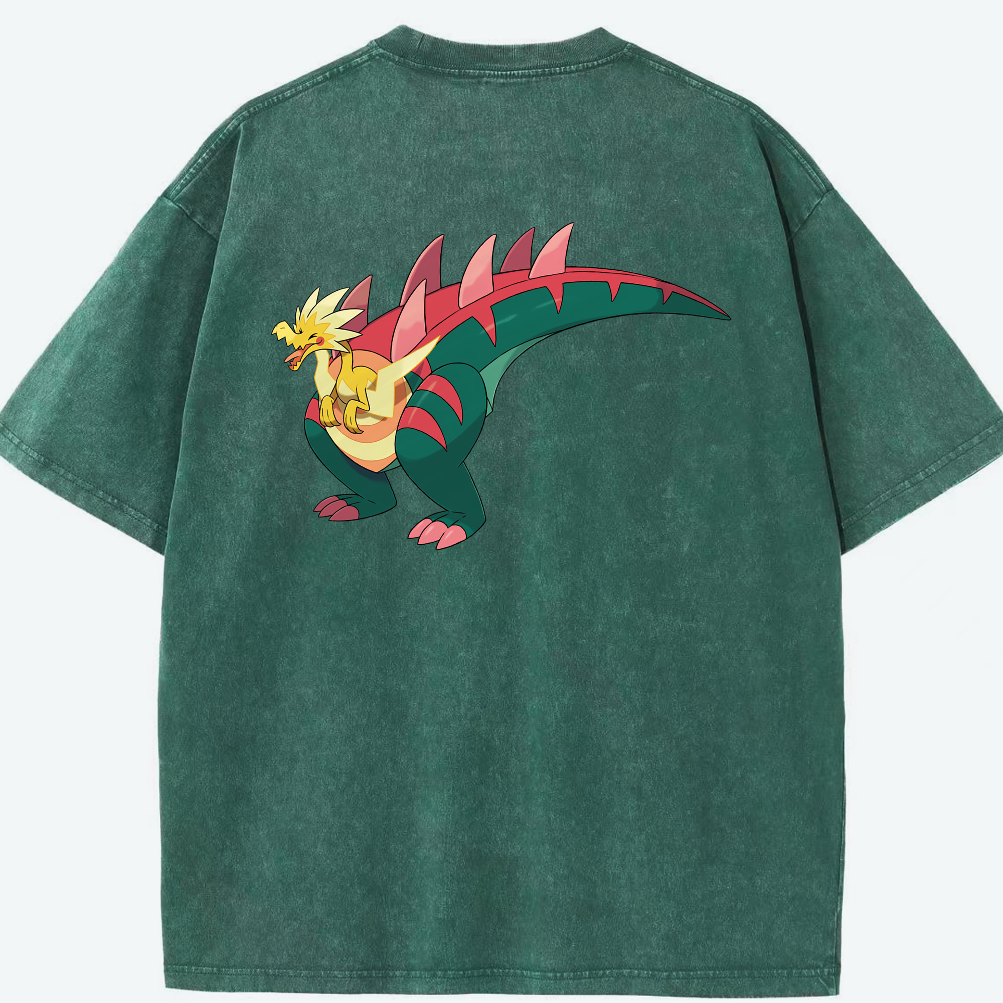 （画像用） ポケットモンスター Pokémon 綿100% ヴィンテージ風 半袖Tシャツ（背面プリント）